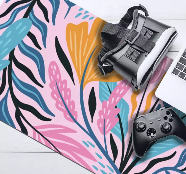 λουλούδια μοτίβο μαξιλάρι ποντίκι μοτίβα - TenStickers