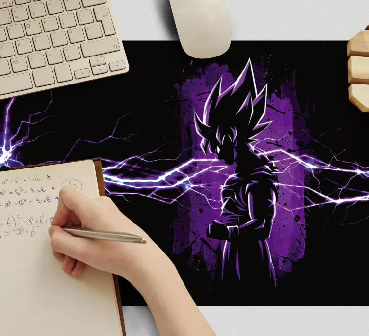 Goku super saiyan anime mousepad - TenStickers