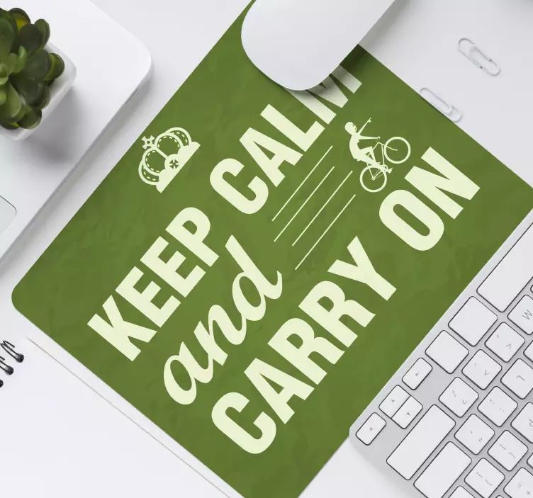 μείνετε ήρεμοι και συνεχίστε τα αποσπάσματα του ποντικιού - TenStickers