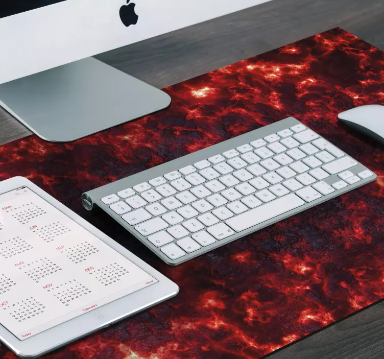 Spacacular lava gaming mouse pad - TenStickers