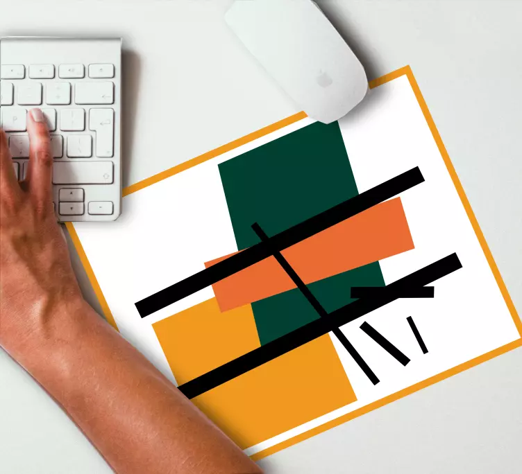 χαλάκι ποντικιού με μοτίβα αφηρημένα γεωμετρικά σχήματα - TenStickers