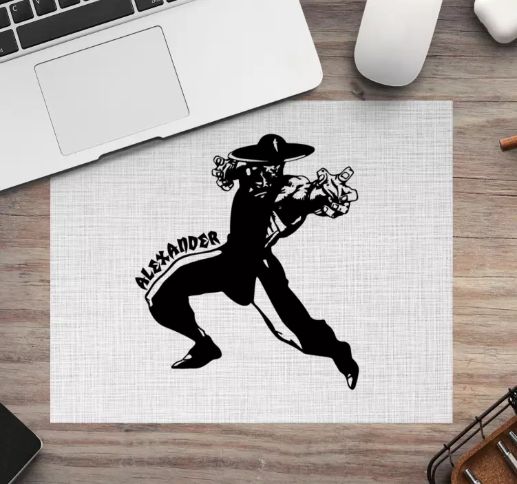 αυθεντικό μονόχρωμο σχεδιαστικό χαλάκι για ποντίκι - TenStickers