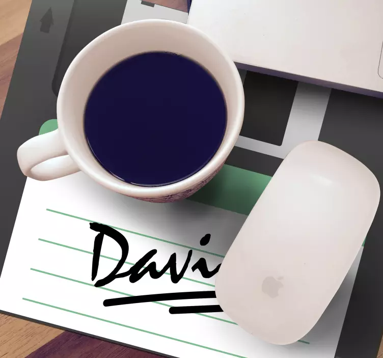 εξατομικευμένο χαλί ποντικιού σημειωματάριου - TenStickers