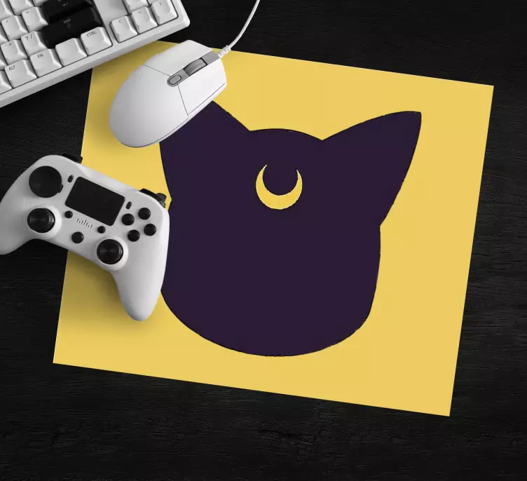 ναυτικό φεγγάρι γάτα anime mousepad - TenStickers