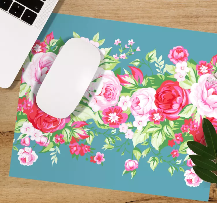 τιρκουάζ shabby chic μοτίβο περισσότερα mousepad - TenStickers