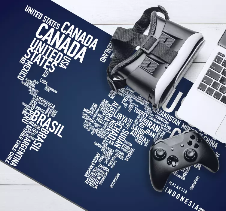 παγκόσμιο χάρτη χωρών παγκόσμιο χάρτη ποντίκι - TenStickers