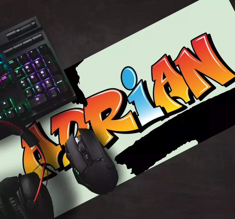 γκράφιτι γράμμα του ονόματός σας - TenStickers