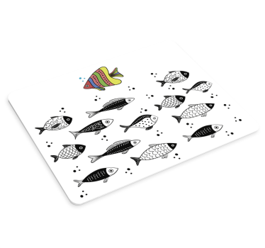 χαλί ποντικιού ψαριών μετρητή ροής - TenStickers