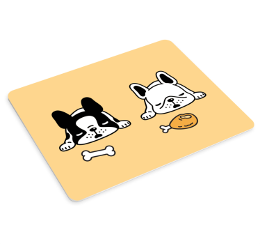 Πρωτότυπο χαλάκι ποντικιού sleeping dogs Ντουο - TenStickers