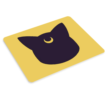 Sailor moon cat anime mouse mat - TenStickers