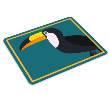 πρωτότυπο ποντίκι πολύχρωμο toucan κινουμένων σχεδίων - TenStickers