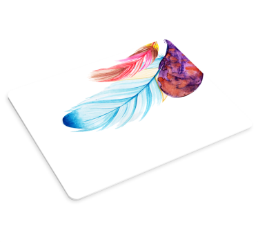μπουκέτο με πούπουλα mouse pad - TenStickers