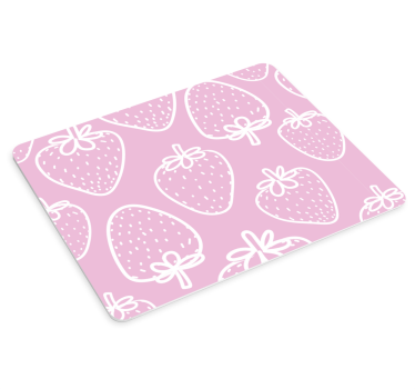 αυθεντικό mousepad χωρίς ραφή ροζ φράουλα - TenStickers