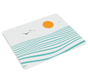 πρωτότυπο mousepad της θάλασσας αφηρημένη τέχνη - TenStickers