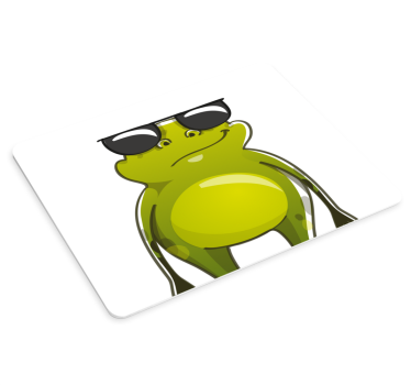 σχέδιο ενός βατράχου με γυαλιά ηλίου anime mouse mat - TenStickers