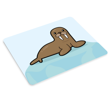 θαλάσσιο καρτούν με μπλε φόντο πρωτότυπο mousepad - TenStickers