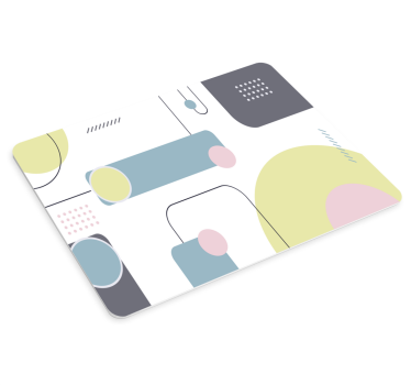 παστέλ γεωμετρικό φόντο πρωτότυπο mousepad - TenStickers