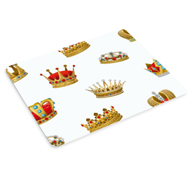 χρυσό στέμμα γνήσιο mousepad - TenStickers