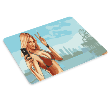 Gta σέξι κορίτσι gaming ποντικιού βινυλίου - TenStickers