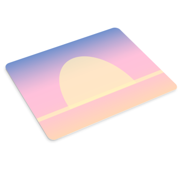 ρετρό κλίση και ηλιοβασίλεμα πρωτότυπο mousepad - TenStickers