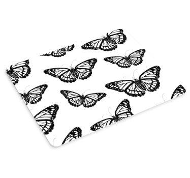 Χαλάκι ποντικιού με μοτίβα κομψών πεταλούδων - TenStickers