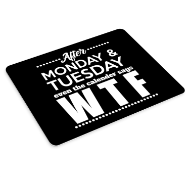 αστείο λογοπαίγνιο wtf mousepad με εισαγωγικά - TenStickers
