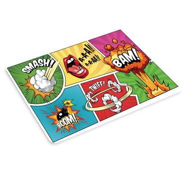 ρετρό υπερήρωα κόμικ πρωτότυπο mousepad - TenStickers