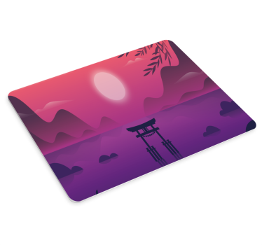 μωβ χρώμα πλωτό παγκόσμιο πρωτότυπο mousepad - TenStickers