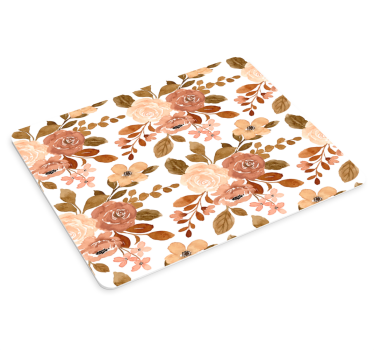 κομψά ροζ παστέλ λουλούδια πρωτότυπο mousepad - TenStickers