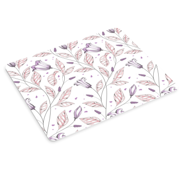 μωβ κομψές τουλίπες μοτίβο πρωτότυπο mousepad - TenStickers
