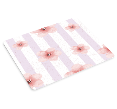 χαλάκι ποντικιού με μοτίβα floral ριγέ μοτίβο - TenStickers