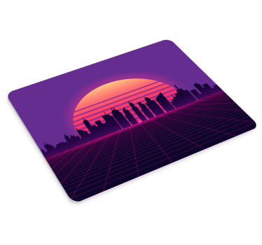 αυθεντικό mousepad σε στυλ vaporwave sunset 80s - TenStickers