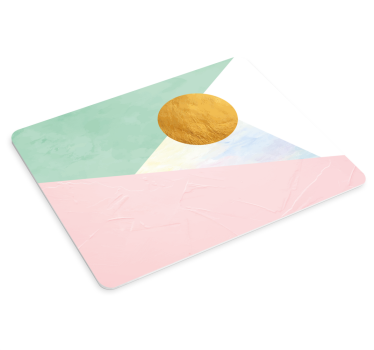 παστέλ γεωμετρικά τρίγωνα πρωτότυπο mousepad - TenStickers
