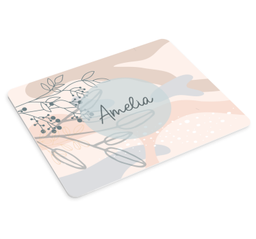 "boho" floral εικονογράφηση πρωτότυπο mousepad - TenStickers