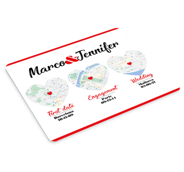 τοποθεσίες ειδικών στιγμών πρωτότυπο mousepad - TenStickers
