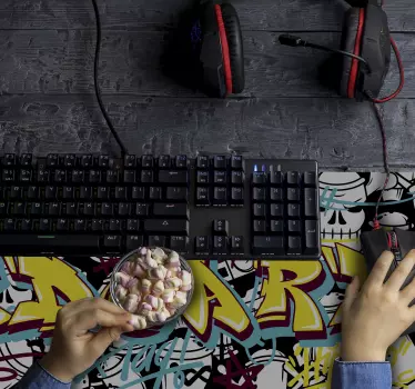 γκράφιτι εξατομικεύσιμο gaming ποντίκι βινυλίου - TenStickers