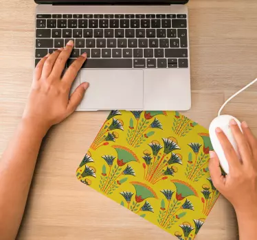 αφρικανικά λουλουδάτα μοτίβα πρωτότυπο mousepad - TenStickers