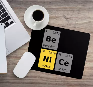 να είναι ωραίο χημικό στοιχείο λέξη mousepad με εισαγωγικά - TenStickers