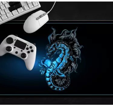 μπλε δράκος ποντίκι gaming βινυλίου ποντίκι - TenStickers