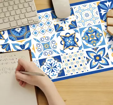 Γνήσιο mousepad σε μπλε μεσογειακό στυλ - TenStickers