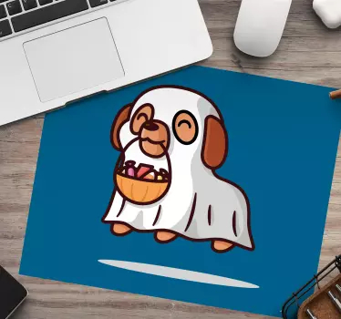 κινούμενα σχέδια σκυλί φάντασμα αρχικό mousepad - TenStickers