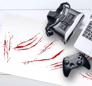 πλάσμα σημείων νύχι gaming ποντίκι βινυλίου - TenStickers