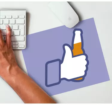 Facebook όπως με τακάκια με μπουκάλι μπύρας - TenStickers