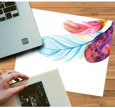 μπουκέτο με πούπουλα mouse pad - TenStickers