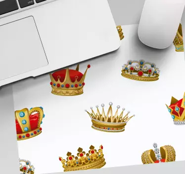 χρυσό στέμμα γνήσιο mousepad - TenStickers