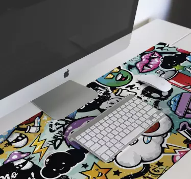 γκράφιτι gaming ποντίκι βινυλίου - TenStickers