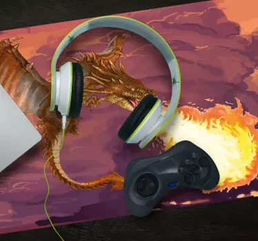 Χέρι που δράκος ποντίκι βινυλίου gaming - TenStickers