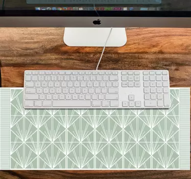 πρωτότυπο mousepad μοντέρνας τέχνης gren και white deco - TenStickers