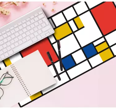 πρωτότυπο mousepad της γεωμετρικής τέχνης της Μόντρια - TenStickers