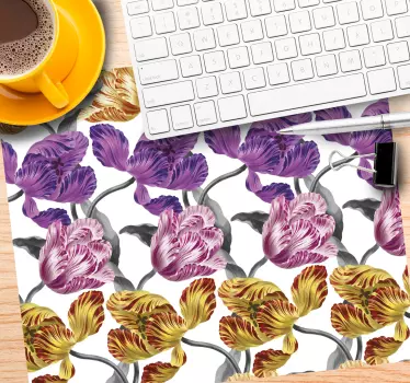χαλάκι ποντικιού με μοτίβα ζωηρό floral μοτίβο - TenStickers